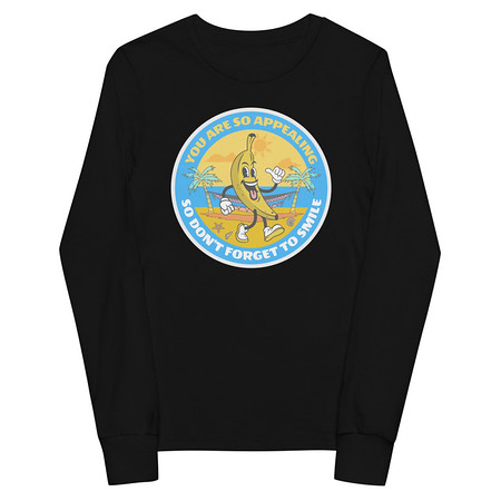 [ID: 511-G135] Banana project _-) Youth Long Sleeve Tee