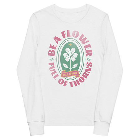 [ID: 511-G152] Be A Flower  Youth Long Sleeve Tee