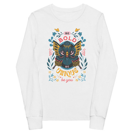 [ID: 511-G154] Be Bold Be Unique Youth Long Sleeve Tee