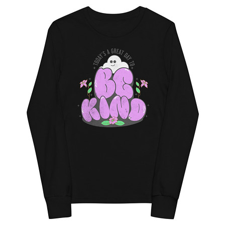 [ID: 511-G156] Be Kind Youth Long Sleeve Tee