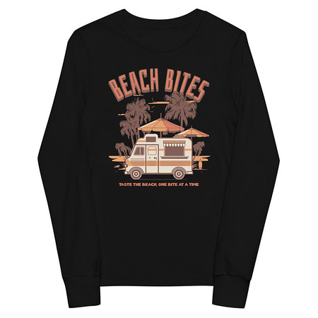 [ID: 511-G162] Beach Bites Youth Long Sleeve Tee