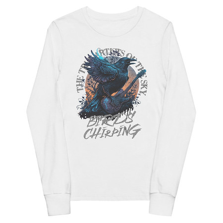 [ID: 511-G210] Birds Chirping Youth Long Sleeve Tee