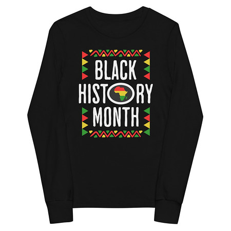 [ID: 511-G220] Black History Month - African American Culture Youth Long Sleeve Tee