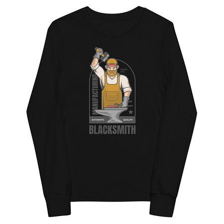[ID: 511-G232] Blacksmith Workshop - Metalwork Youth Long Sleeve Tee