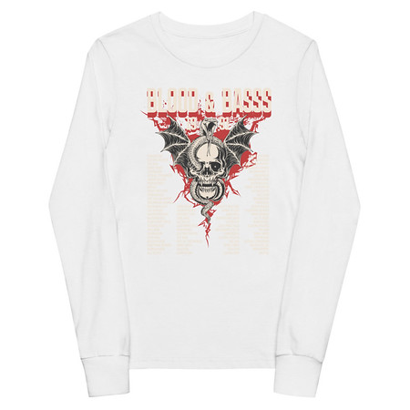 [ID: 511-G236] Blood & Basss - Snake and Skull Youth Long Sleeve Tee