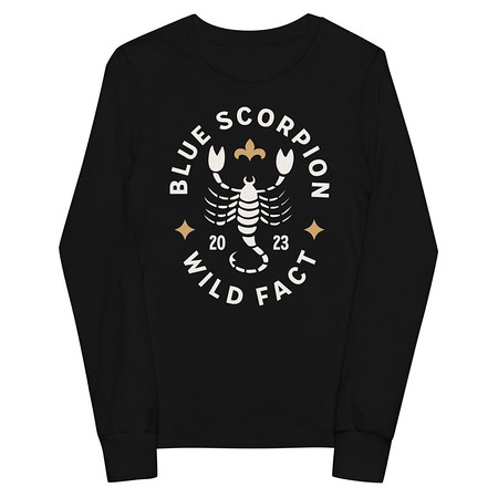 [ID: 511-G242] Blue Scorpion - Wildlife Animal Youth Long Sleeve Tee