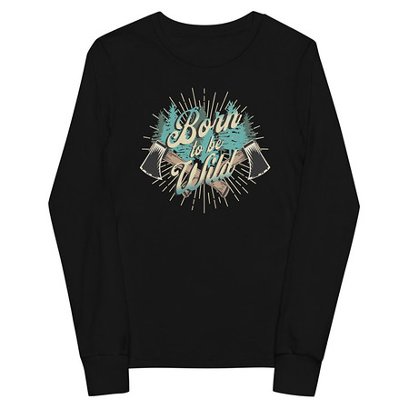 [ID: 511-G262] Born to be Wild (2) Youth Long Sleeve Tee