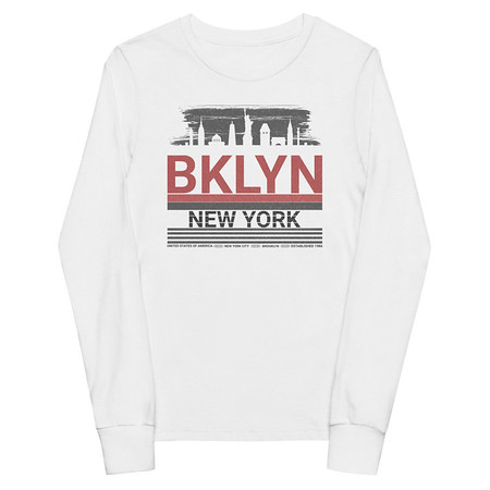 [ID: 511-G289] Brooklyn -New York   Youth Long Sleeve Tee