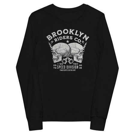 [ID: 511-G291] BROOKLYN NEWYOR RIDERS CO Youth Long Sleeve Tee