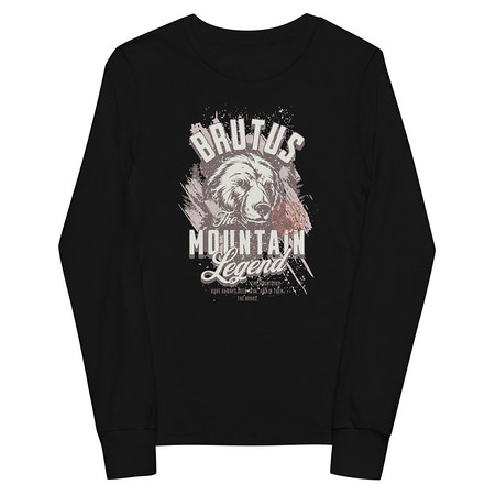 [ID: 511-G292] Brutus Mountain Legend Youth Long Sleeve Tee