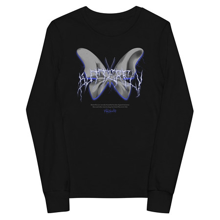 [ID: 511-G302] Butterfly Youth Long Sleeve Tee