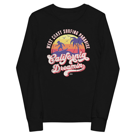 [ID: 511-G316] California Dreamin - Beach & Surf Youth Long Sleeve Tee