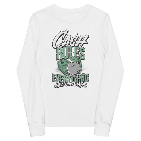 [ID: 511-G336] Cash Rules Youth Long Sleeve Tee