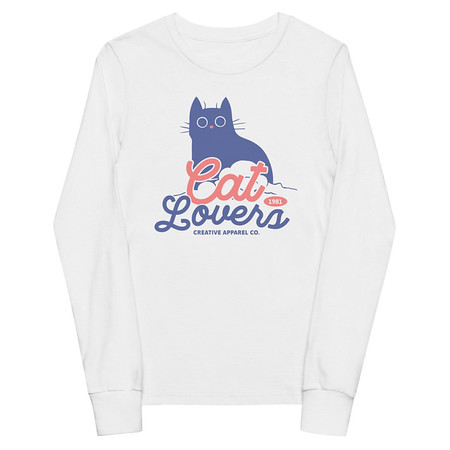 [ID: 511-G347] Cats Lovers Youth Long Sleeve Tee