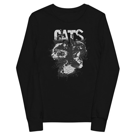 [ID: 511-G349] Cats Youth Long Sleeve Tee