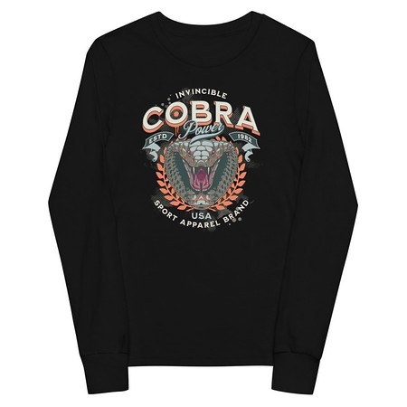 [ID: 511-G390] Cobra Power - Sports Youth Long Sleeve Tee