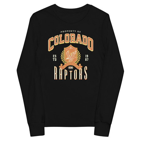[ID: 511-G407] Colorado Raptors - Rugby Sports Team Youth Long Sleeve Tee