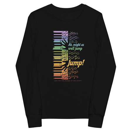 [ID: 511-G410] Colorful Retro Keyboard Youth Long Sleeve Tee