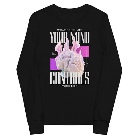[ID: 511-G414] Control your Mind Youth Long Sleeve Tee