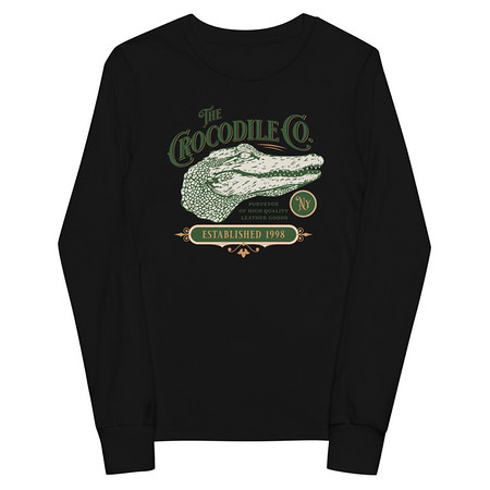 [ID: 511-G439] Crocodile Co. - Wild Animal Youth Long Sleeve Tee