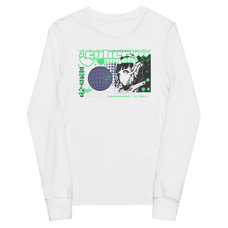 [ID: 511-G455] Cyber Angels - Y2k Girl Anime Youth Long Sleeve Tee