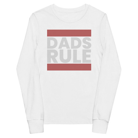 [ID: 511-G462] Dads Rule (1) Youth Long Sleeve Tee
