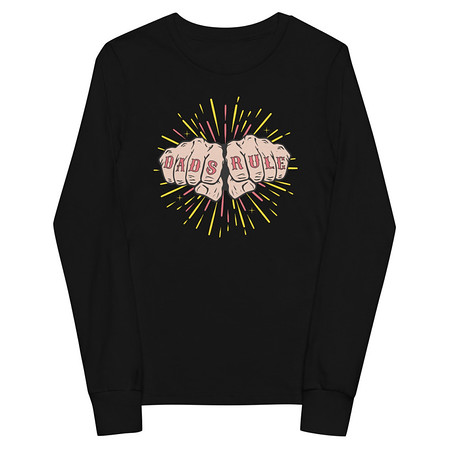 [ID: 511-G463] Dads Rule Youth Long Sleeve Tee