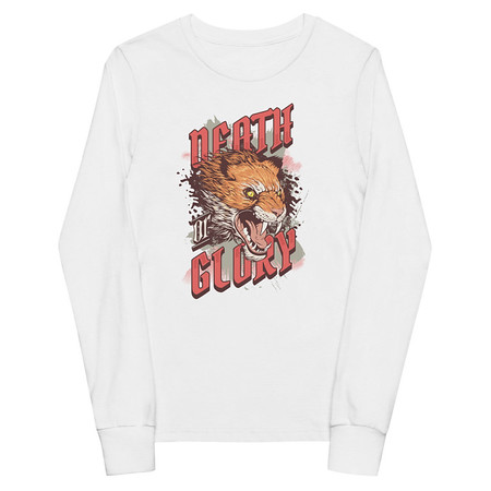 [ID: 511-G479] Death or Glory - Fierce Animal Youth Long Sleeve Tee