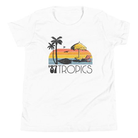 [ID: 307-G2] '87 Tropics Youth Staple Tee