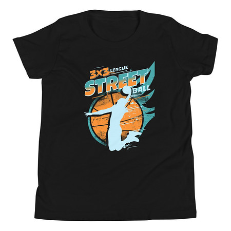 [ID: 307-G6] 3x3 Basketball League Youth Staple Tee