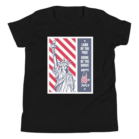[ID: 307-G8] 4th of July Youth Staple Tee