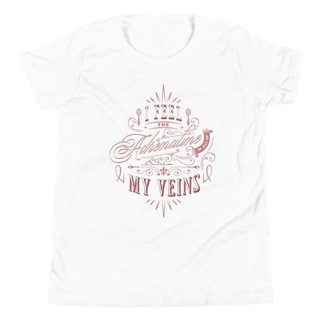 [ID: 307-G24] Adrenaline in my Veins - Victorian Youth Staple Tee