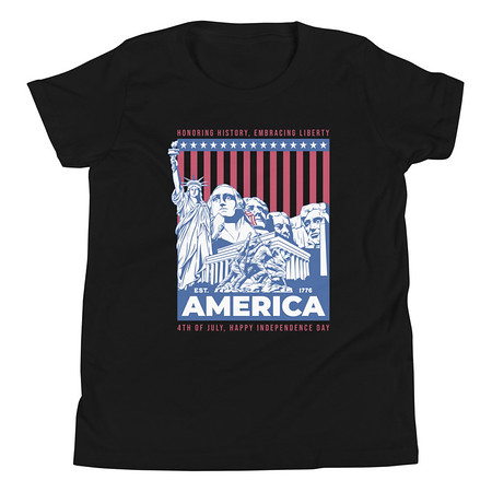 [ID: 307-G58] AMERICA (2) Youth Staple Tee