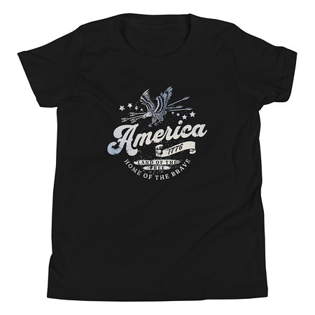 [ID: 307-G61] America 1776 Youth Staple Tee