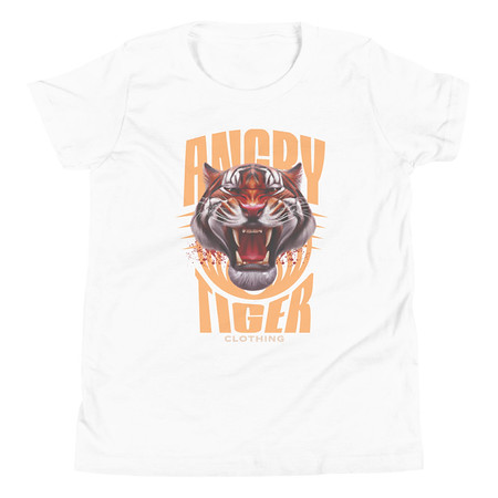 [ID: 307-G85] Angry Tiger - AI Youth Staple Tee