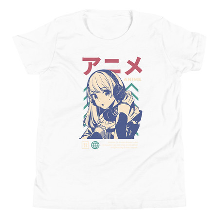 [ID: 307-G89] Anime Girl Youth Staple Tee