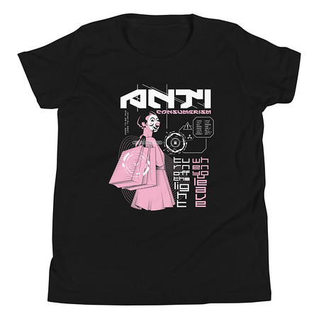 [ID: 307-G91] Anti Consumerism - Futuristic Youth Staple Tee