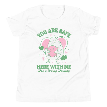 [ID: 307-G118] Avo Love - Typographic Cartoon Streetwear Youth Staple Tee