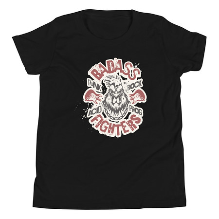 [ID: 307-G130] Badass Fighters Youth Staple Tee