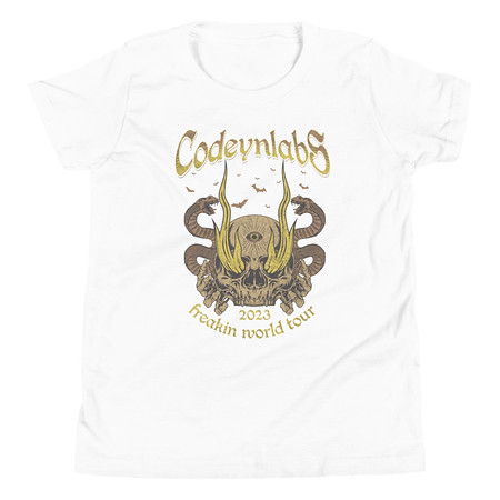 [ID: 307-G137] Band Merchandise Tour Illustration Youth Staple Tee