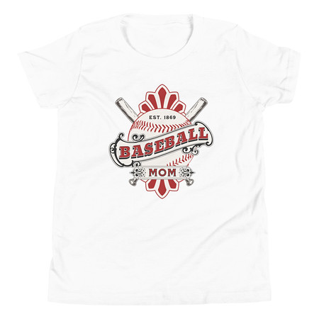 [ID: 307-G144] Baseball Mom Youth Staple Tee
