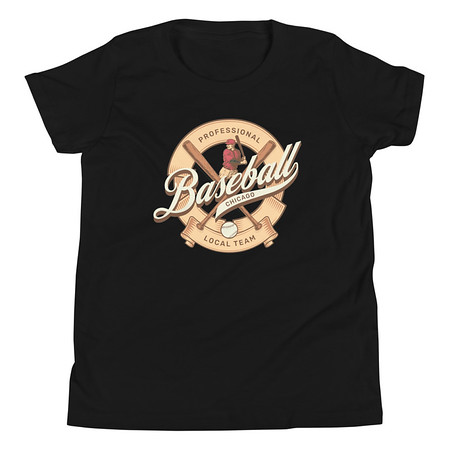 [ID: 307-G145] Baseball Team - College Sports Youth Staple Tee
