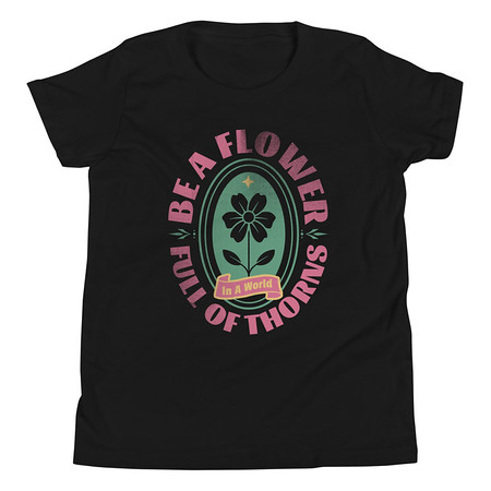 [ID: 307-G152] Be A Flower  Youth Staple Tee