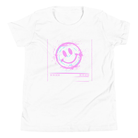 [ID: 307-G155] Be Happy ! Youth Staple Tee