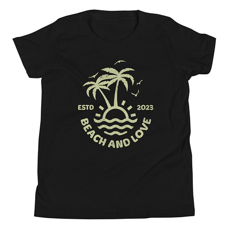 [ID: 307-G161] Beach and Love Youth Staple Tee