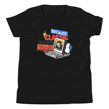 [ID: 307-G175] Because Classic Never Crash Youth Staple Tee