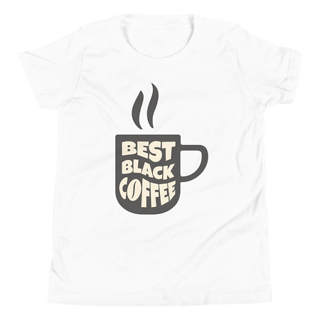 [ID: 307-G185] Best Black Coffee - Hot Cup Youth Staple Tee