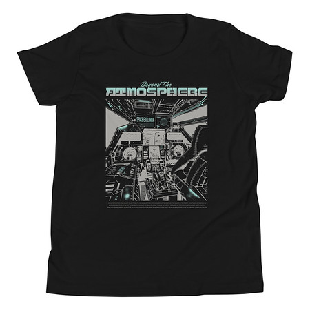 [ID: 307-G199] Beyond The Atmosphere Youth Staple Tee