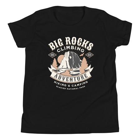 [ID: 307-G203] Big Rocks Climbing - Outdoor Adventure Youth Staple Tee