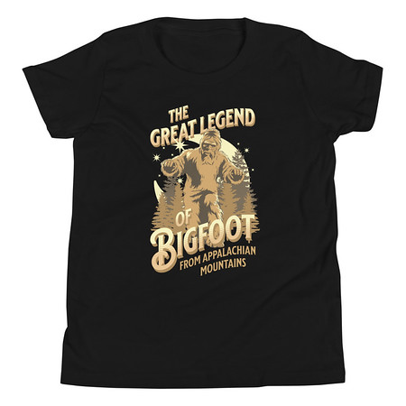 [ID: 307-G206] Bigfoot Legend  - Appalachian Forest Youth Staple Tee